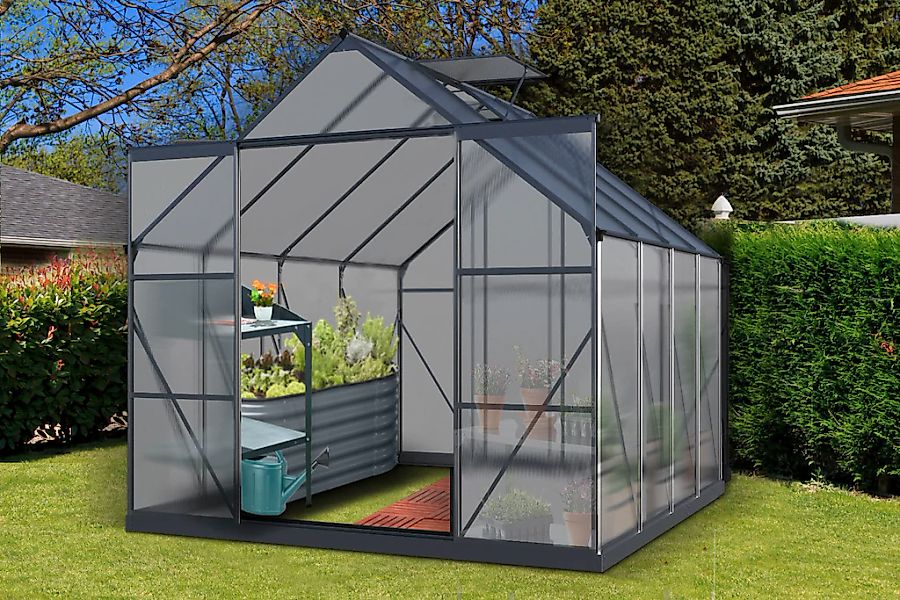 KONIFERA Gewächshaus "Valencia" mit Fundamentrahmen günstig online kaufen