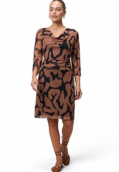 Zero Meshkleid "zero Damen Meshkleid mit Wasserfallausschnitt", drapiert /g günstig online kaufen