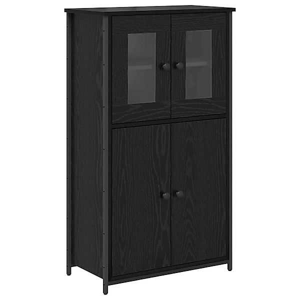 vidaXL Highboard Schwarz Eichen-Optik 62 x 32 x 106,5 cm Holzwerkstoff 8822 günstig online kaufen