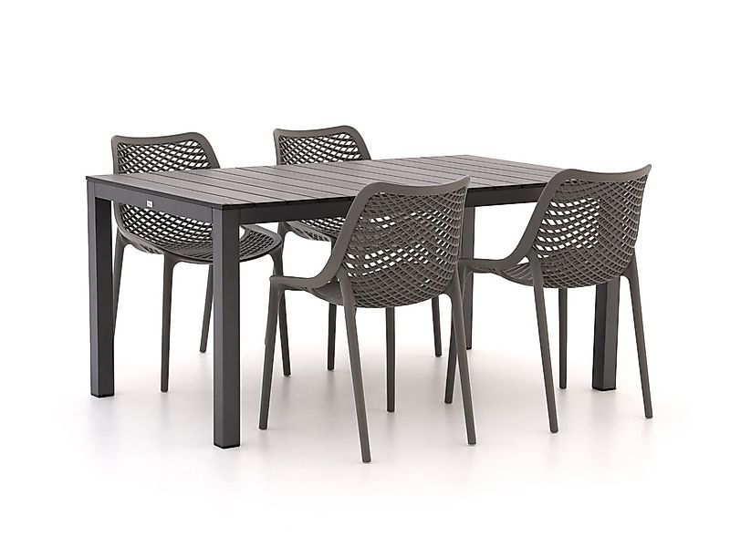Forza Ripi/Fidenza 160 cm Gartenmöbel-Set 5-teilig stapelbar günstig online kaufen