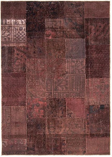 morgenland Teppich »Patchwork - 233 x 195 cm - dunkelbraun«, rechteckig günstig online kaufen
