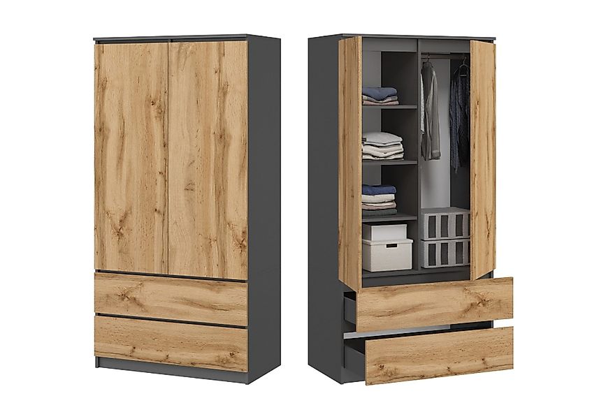 Home Collective Kleiderschrank Schrank 90cm breit günstig online kaufen