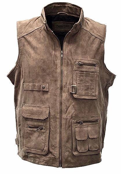 Zimmert Leather Lederweste Julius Schwarz, weiches günstig online kaufen