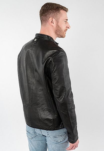 Mauritius Lederjacke MMBounto mit Stehkragen günstig online kaufen