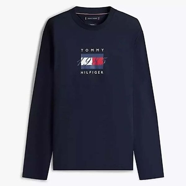 Tommy Hilfiger  Pullover LINEAR FLAG GRAPHIC LS T günstig online kaufen