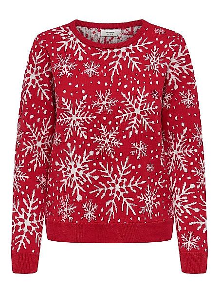 ONLY Gestrickter Weihnachts- Pullover Damen Rot günstig online kaufen