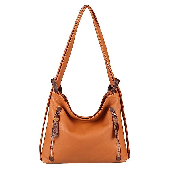 ITALYSHOP24 Schultertasche Damen Rucksack Handtasche Schultertasche, günstig online kaufen