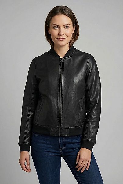 Mauritius Lederjacke MWBjella mit Stehkragen, Reißverschluss, Strickbündche günstig online kaufen