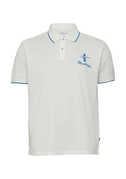 s.Oliver Kurzarmshirt Polo-Shirt Poloshirt aus Piqué mit Stickerei und Ford günstig online kaufen