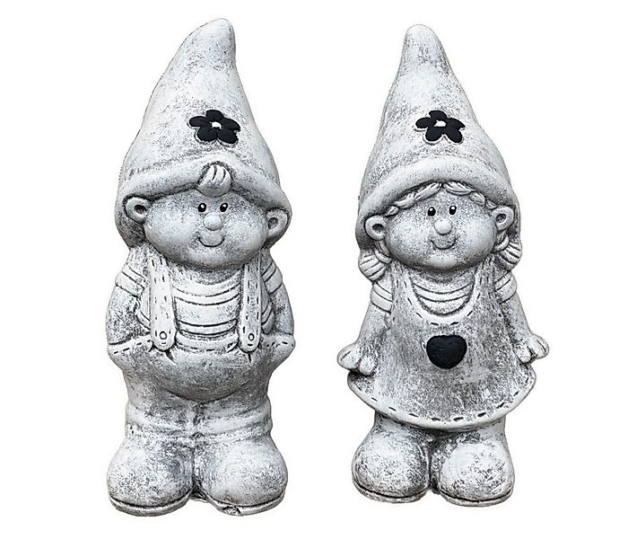 Stone and Style Gartenfigur Steinfigur 2er günstig online kaufen