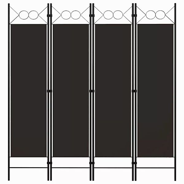 vidaXL Raumteiler 4-tlg. Raumteiler Braun 160 günstig online kaufen