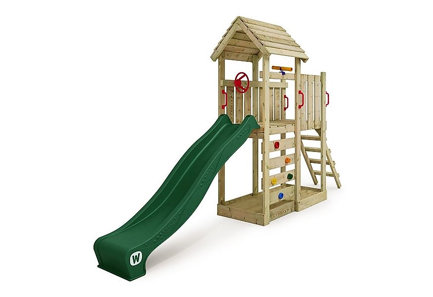 Wickey Spielturm JoyFlyer – Garten-Klettergerüst mit Wellenrutsche & Sandka günstig online kaufen
