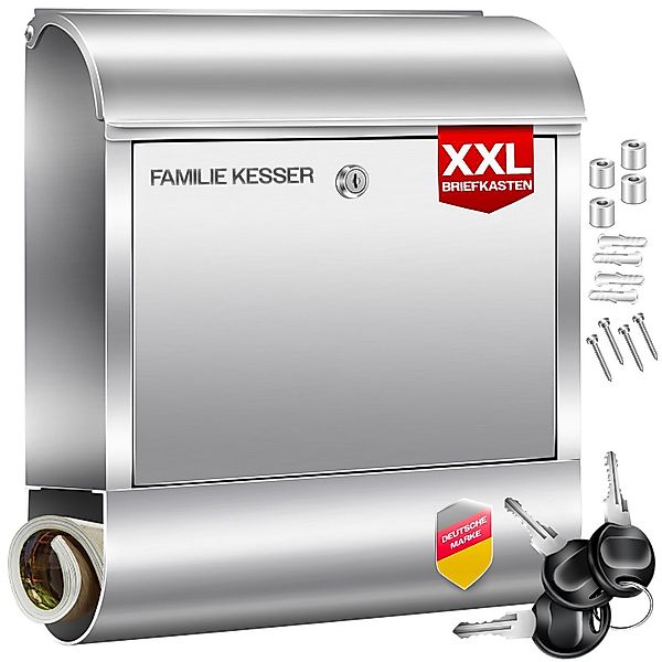 KESSER Briefkasten, Wandbriefkasten aus Edelstahl mit günstig online kaufen