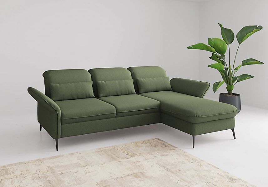 sit&more Ecksofa "Emely, inkl. Sitztiefenverstellung", wahlweise mit Bettfu günstig online kaufen
