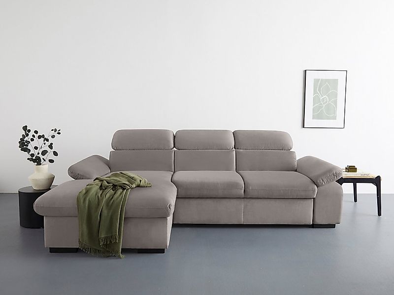 COTTA Ecksofa Lola L-Form mit Kopfteilfunktion & Hocker, Set, wahlweise mit günstig online kaufen