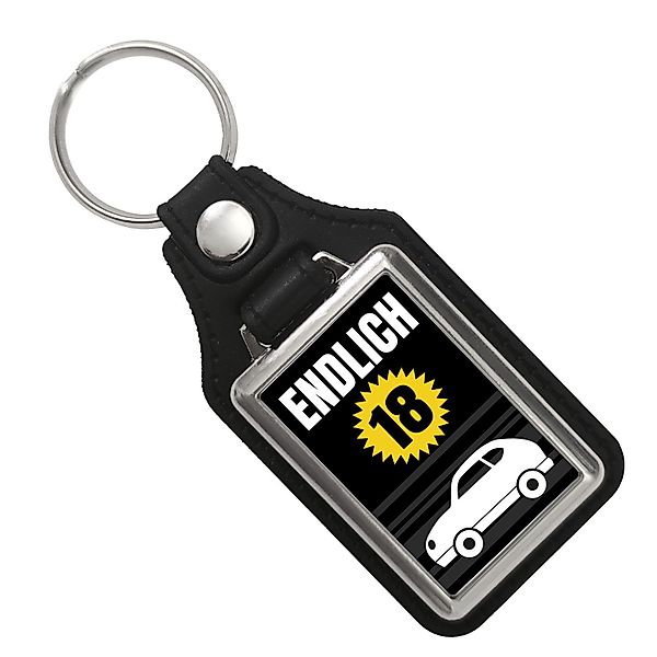 speecheese Schlüsselanhänger Endlich 18 Auto Schlüsselanhänger günstig online kaufen