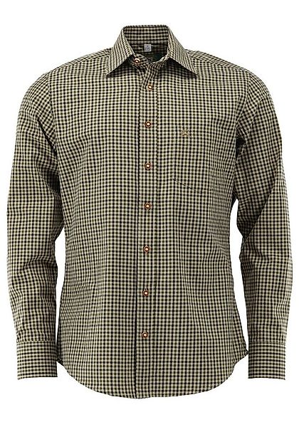 OS Trachten Outdoorhemd Tupopa Langarm Jagdhemd mit Hirsch-Stickerei auf de günstig online kaufen