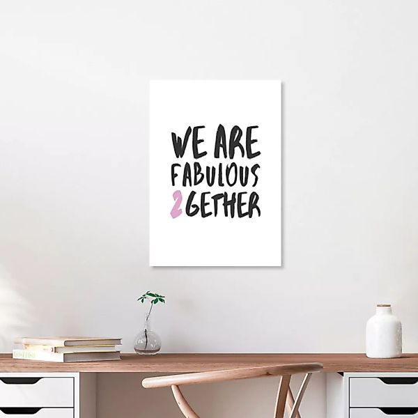 Poster / Leinwandbild - Fabulous Together günstig online kaufen