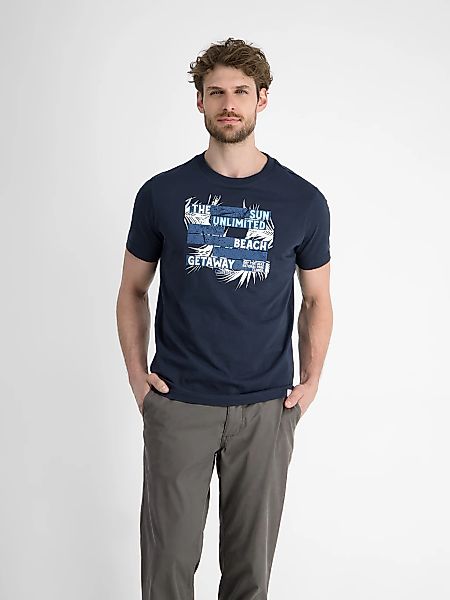 LERROS T-Shirt "LERROS Herren T-Shirt mit sommerlichem Brustprint" günstig online kaufen