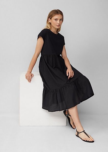 s.Oliver Midikleid Kleid Stufenkleid im Relaxed Fit mit überschnittenen Sch günstig online kaufen