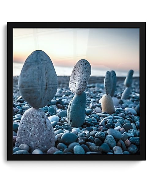 MuchoWow Poster Zen-Steine - Sonnenuntergang - günstig online kaufen