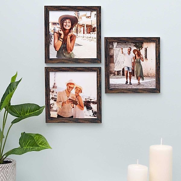 PHOTOLINI Bilderrahmen 3er Set, stabiles MDF-Holz, günstig online kaufen
