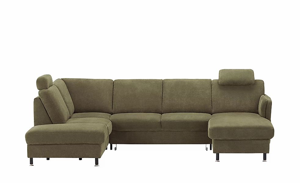 meinSofa Wohnlandschaft  Veit ¦ grün ¦ Maße (cm): B: 305 H: 90 T: 200.0 Pol günstig online kaufen