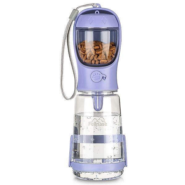 Fellnase Hunde-Futterautomat Hunde Trinkflasche mit Futterbox günstig online kaufen