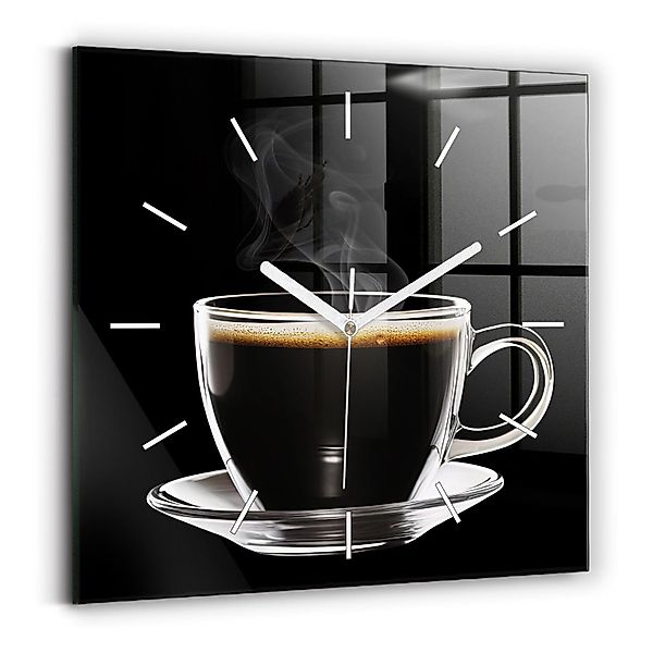 Tulup Wanduhr Glasuhr Kaffeetasse Uhr aus günstig online kaufen