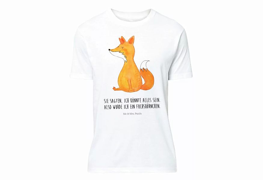 Mr. & Mrs. Panda T-Shirt Fuchshörnchen Wunsch - Weiß - Geschenk, Pegasus, E günstig online kaufen