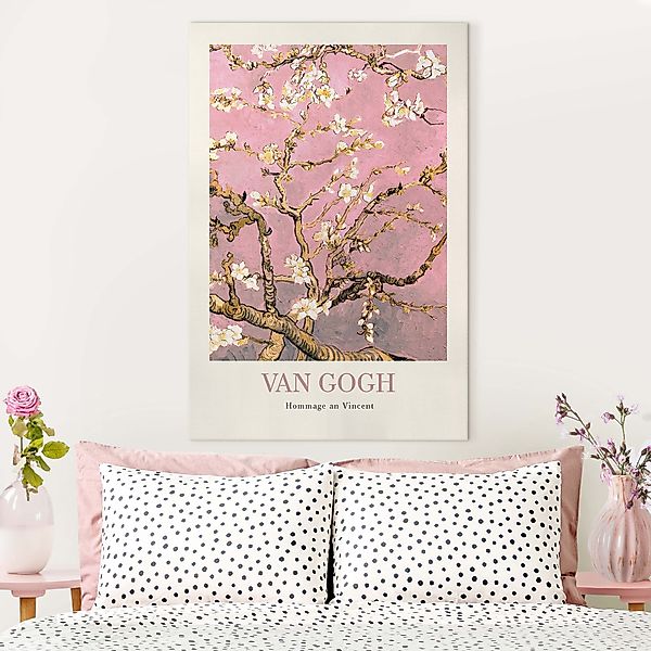 Leinwandbild Vincent van Gogh - Mandelblüte in rosa - Museumsedition günstig online kaufen