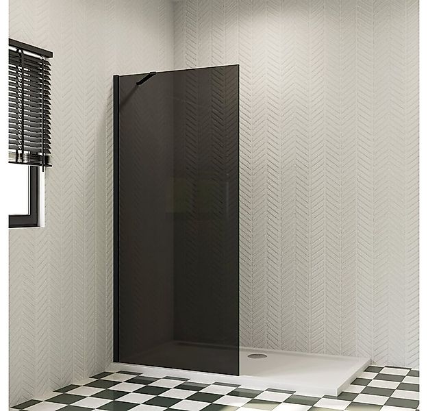 duschspa Duschwand 8mm 80-140cm schwarze Duschkabine Walk in Dusche Glastre günstig online kaufen