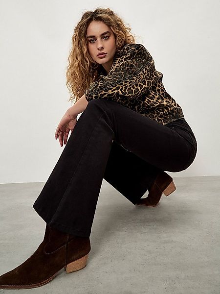 Apricot Weite Jeans High-Waist Jeans mit Schlag günstig online kaufen