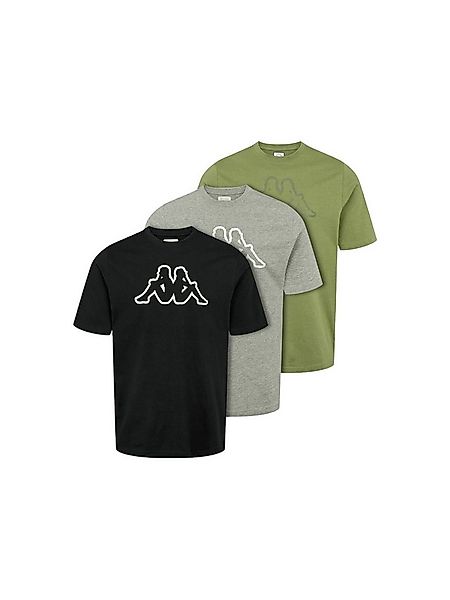 Kappa Kurzarmhemd Kappa T-shirt KMLogo Cromen 3-Pack günstig online kaufen