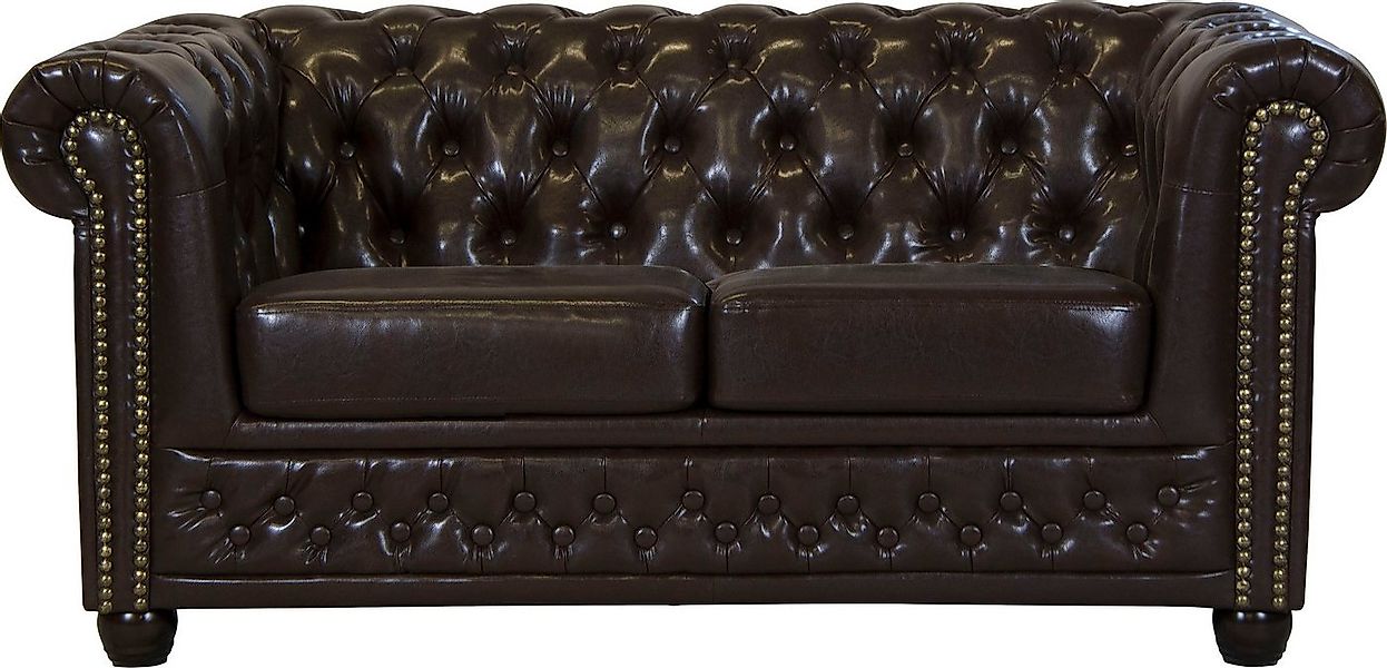Home affaire Chesterfield-Sofa Rysum, Chesterfield-Optik, in 2 Bezugsqualit günstig online kaufen