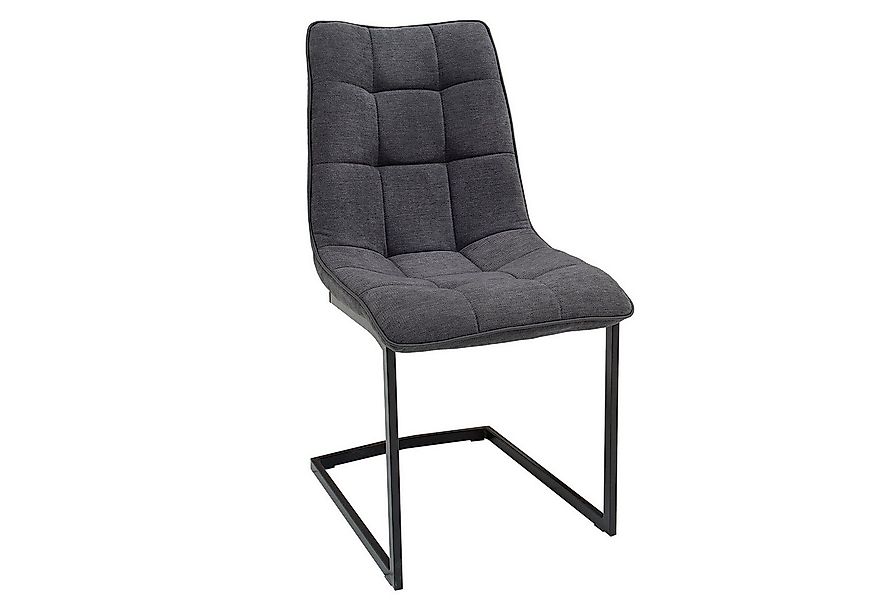 riess-ambiente Freischwinger MIAMI dunkelgrau / schwarz (Einzelartikel, 1 S günstig online kaufen