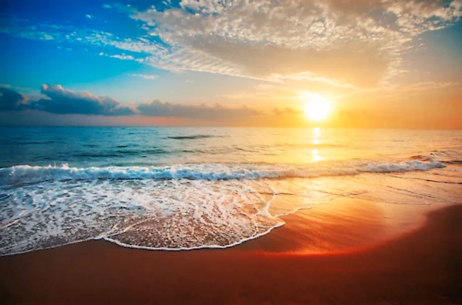 Papermoon Fototapete Beach Sunset, glatt günstig online kaufen