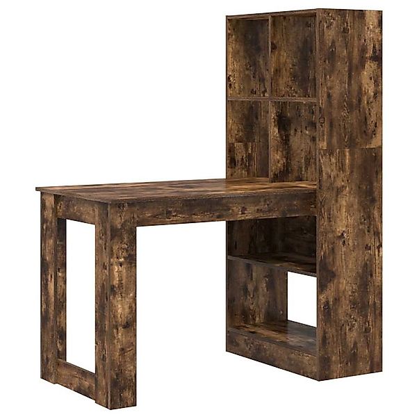 vidaXL Schreibtisch Räuchereiche 122 x 67 x 145 cm Holzwerkstoff 3337261 günstig online kaufen