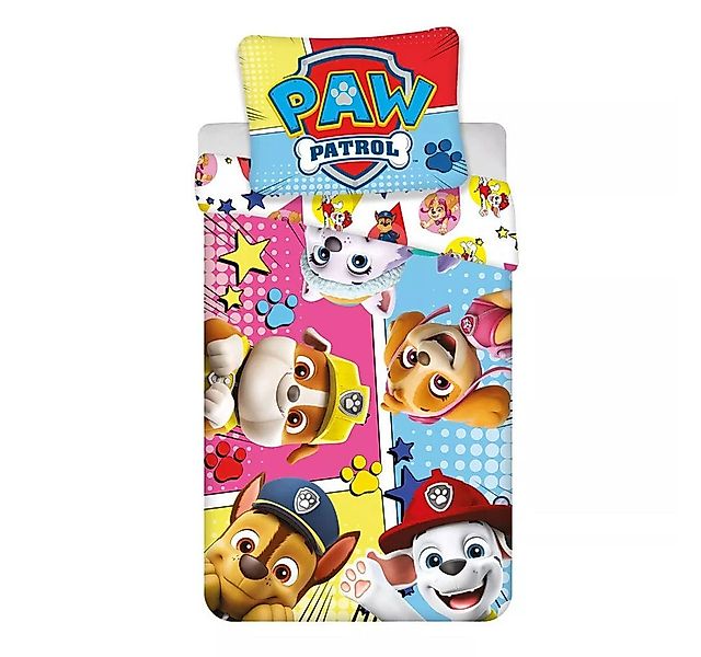 PAW PATROL Kinderbettwäsche Bett Wäsche Set Bettbezug Blau Jungen Wendebett günstig online kaufen