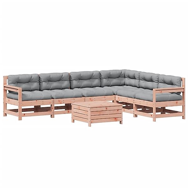 vidaXL 7-Tlg Garten-Lounge-Set mit Kissen Massivholz Douglasie 3250902 günstig online kaufen