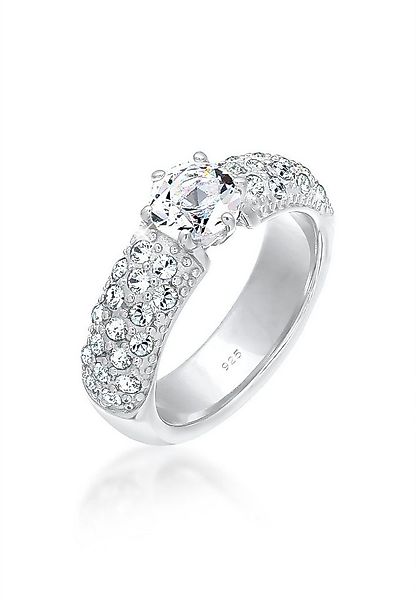 Elli Premium Verlobungsring Weiß 925 Sterling Silber, mit Kristallen von Sw günstig online kaufen