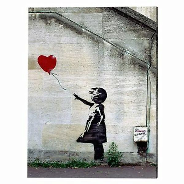 Any Image Wandbild Liebe, Banksy weiß Gr. 60 x 80 günstig online kaufen