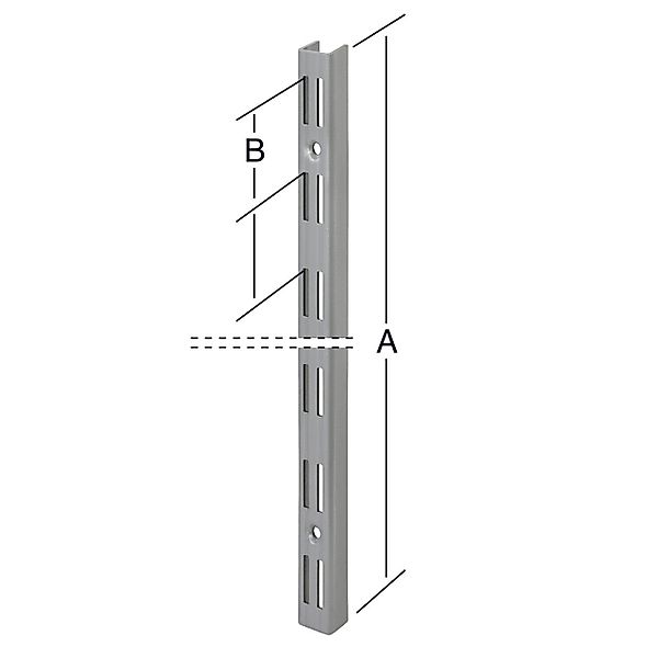 Trend Line Wandregalhalter TrendLine Wandschiene 2-reihig günstig online kaufen