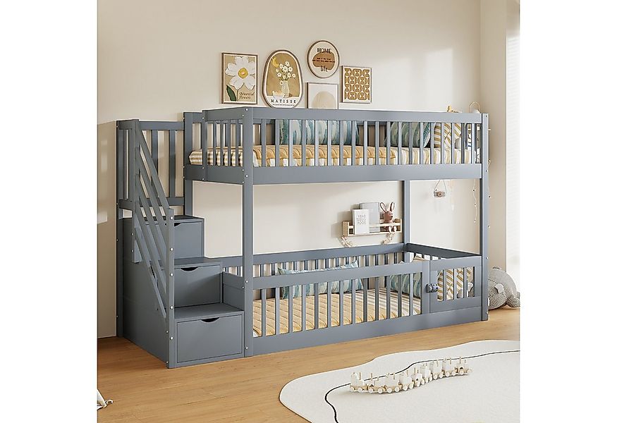 Merax Etagenbett (Kieferholz Hochbett Jugendbett Hausbett, 1-St), Holz Kind günstig online kaufen