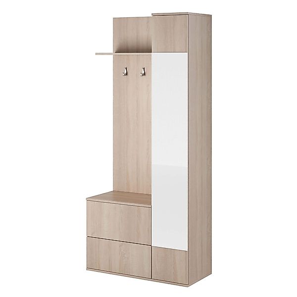 MOEBLO Kompaktgarderobe VERDE (mit Spiegel Flurgarderobe günstig online kaufen