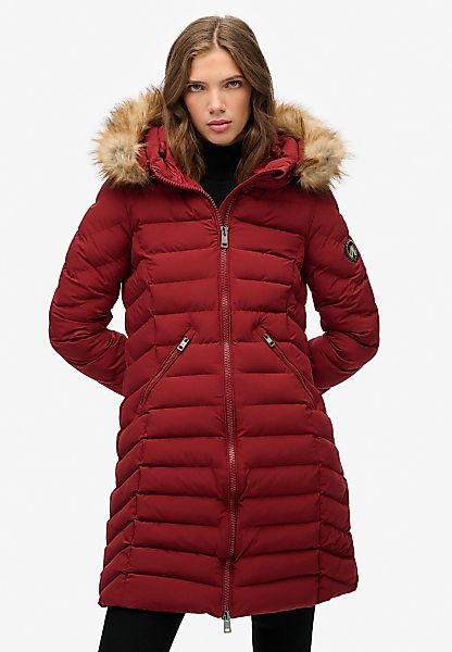 Superdry Steppjacke "FUJI FAUX FUR HOOD MID LENGTH" mitKapuze günstig online kaufen