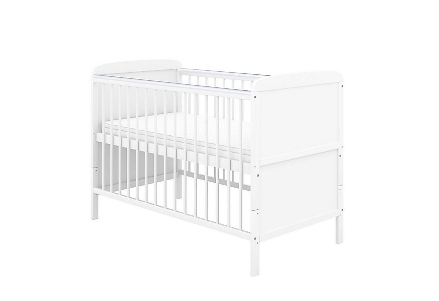 Baby-Delux Babybett Natalie, Kinderbett Gitterbett 140x70 weiß mit Beißschi günstig online kaufen