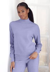 LASCANA Strickpullover mit Stehkragen und Rippbündchen, Loungewear günstig online kaufen