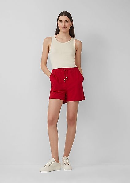 s.Oliver Shorts Jersey-Shorts mit Elastikbund Schmuckperlen günstig online kaufen