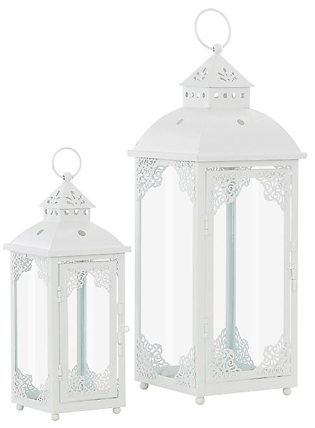 Home affaire Kerzenlaterne Weihnachtsdeko (Set, 2 günstig online kaufen
